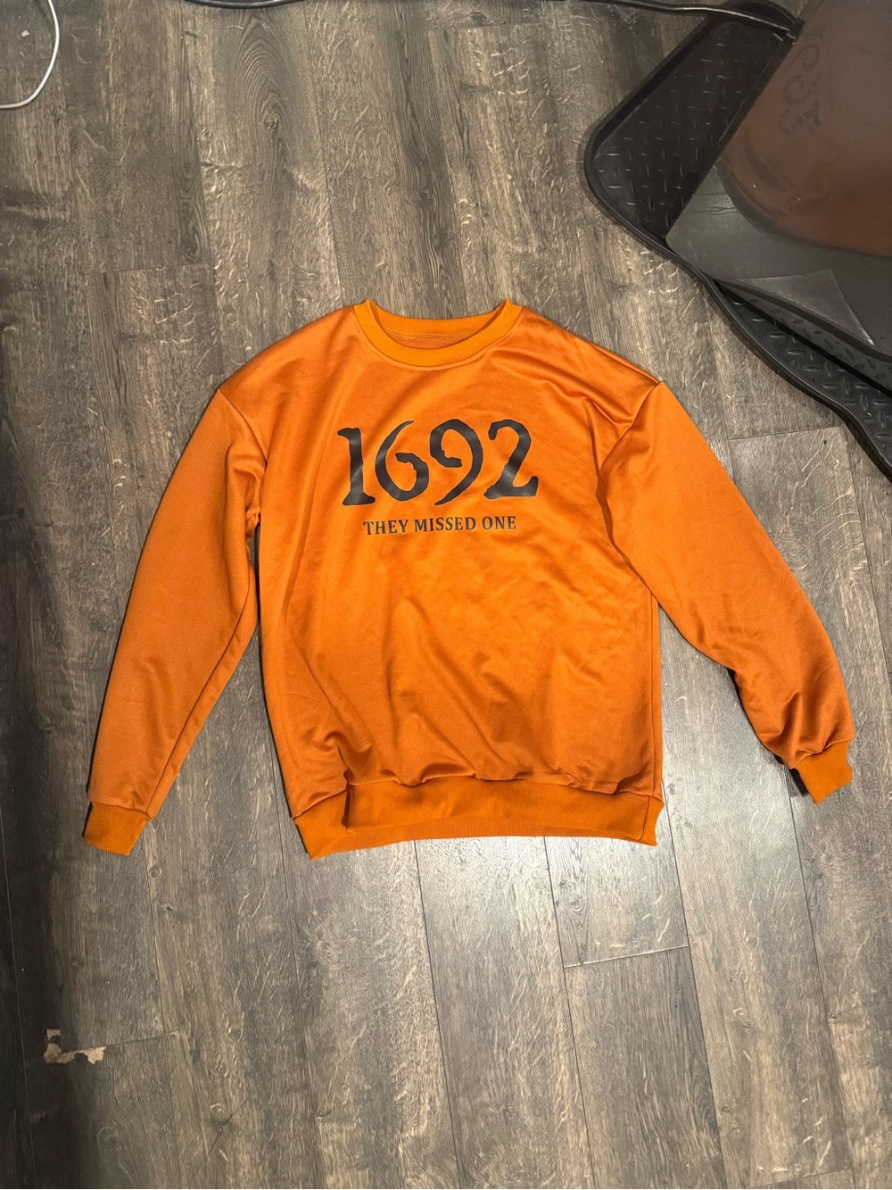 Orange '1692 They Missed One' Crewneck Sweatshirt